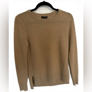 Halogen Women's Cashmere Sweater Tan Crewneck Size S